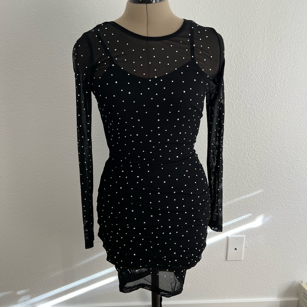 Jewel Studded Bodycon Dress